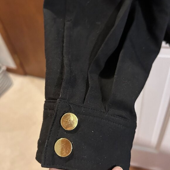 Ellen Tracy Women's XL Black Jacket with Gold Accents - Picture 6 of 7